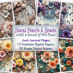 Art Deco Floral Pearl
