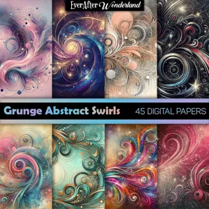 Grunge Abstract Swirls