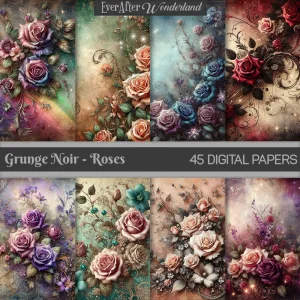 Grunge Noir Roses