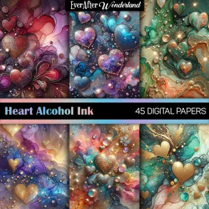 Heart Alcohol Ink