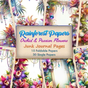 Rainforest Junk Journal Papers